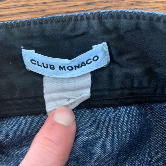 DENIM COLOURED SCALLOP EDGE SHORTS - Picture 5 of 8